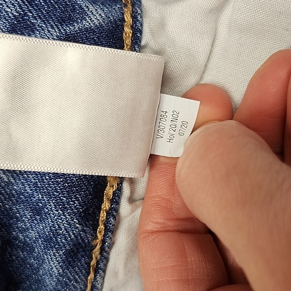 Old Navy Women's High-Rise O.G. Straight Leg Jeans - Size 0 Blue - Picture 5 of 10